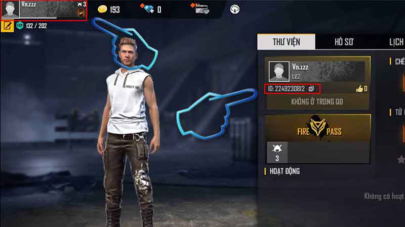 Hướng dẫn lấy ID nhân vật Free Fire